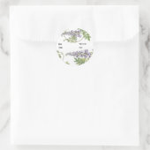 Sticker Vintage Lavendel Witte Bloemen (Tas)