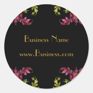 Sticker Vintage zwart goud en roze