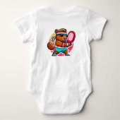 Sticker Vinyl Capybara Pickleball Speler - Sty Romper (Achterkant)