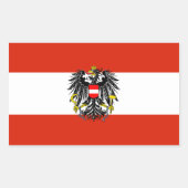 Sticker vlag Oostenrijk (Voorkant)