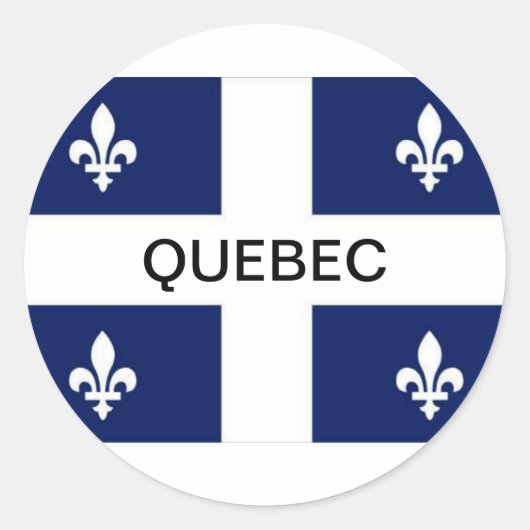 Sticker vlag Quebec (Voorkant)