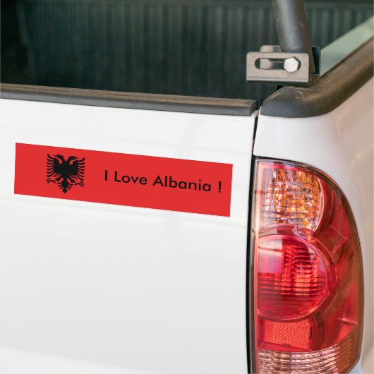 Sticker Vlag van Albanië (Op Truck)