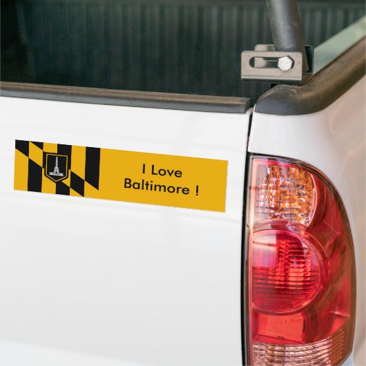 Sticker Vlag van Baltimore, Maryland, VS. (Op Truck)
