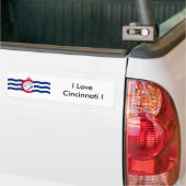 Sticker Vlag van Cincinnati, Ohio State, Verenigde (Op Truck)