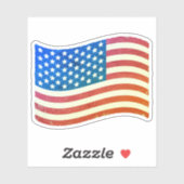 Sticker  vlag van de Verenigde Staten (Vel)