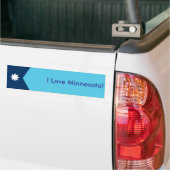 Sticker Vlag van Minnesota, VS (Op Truck)
