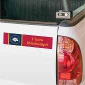 Sticker Vlag van Mississippi State, VS (Op Truck)