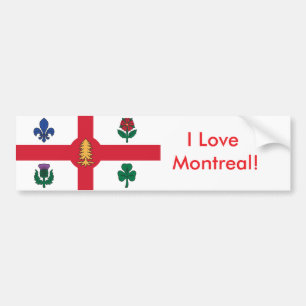 Sticker Vlag van Montreal, Canada