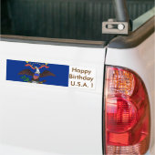 Sticker Vlag van North Dakota (Op Truck)