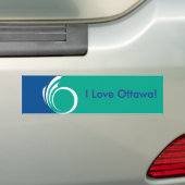 Sticker Vlag van Ottawa, Canada (Op auto)