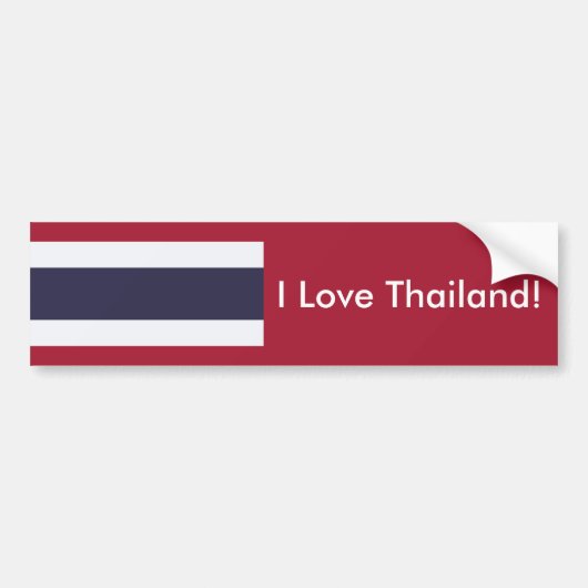 Sticker Vlag van Thailand (Voorkant)