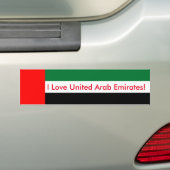 Sticker Vlag van Verenigde Arabische Emiraten (Op auto)