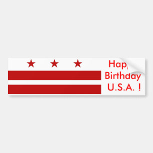 Sticker vlag van Washington DC