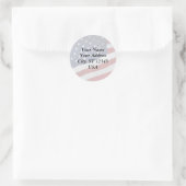 Sticker Vlagadres Verenigde Staten (Tas)