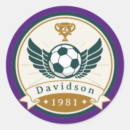 Sticker - Voetbal Football - Gepersonaliseerd - Na