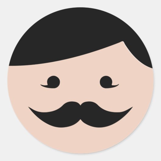 Sticker voor aangepaste fotoCLASSIC ROND (Voorkant)