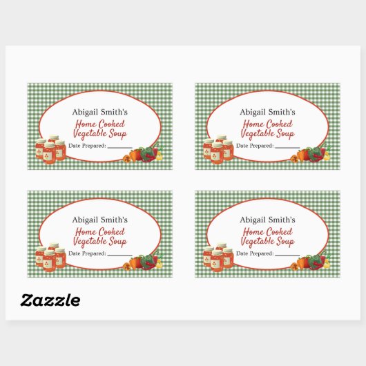 Sticker voor Allround Inmaakpot Groenten (Vel)