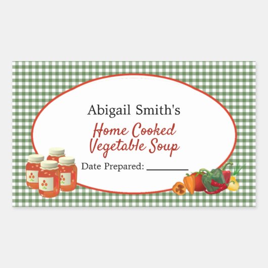 Sticker voor Allround Inmaakpot Groenten (Voorkant)