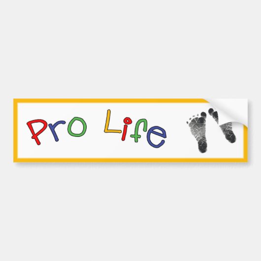 Sticker voor anti-abortus bumper (Voorkant)
