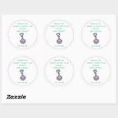 Sticker voor baby shower feestfavoriet (Vel)
