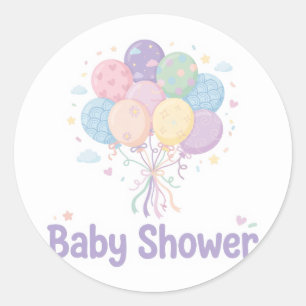 Sticker voor babyfeestje