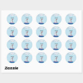 Sticker voor babyfeestje (Vel)