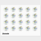 Sticker voor babyfeestje als feestfavorietje (Vel)