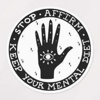 Sticker voor bestrating en anifestering