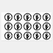 Sticker voor bestrating en anifestering (Vel)