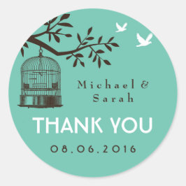 Sticker voor blauwe bijtende en  vogelkooien