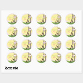 Sticker voor bosgeboorte geschenk (Vel)