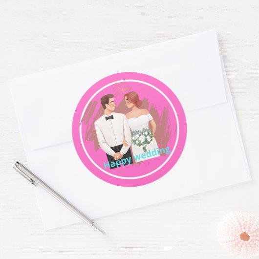 Sticker voor bruiloft  (Envelop)