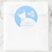 Sticker voor bruiloft Gown Blue 'Vrijgezellenfeest (Tas)