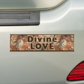 Sticker voor bumper: goddelijke liefde (Op auto)