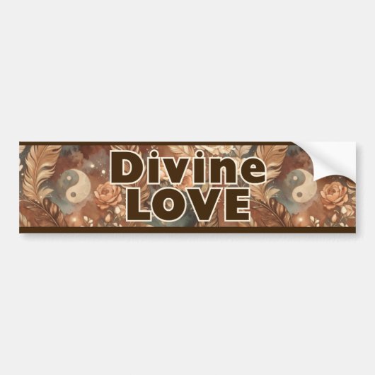 Sticker voor bumper: goddelijke liefde (Voorkant)