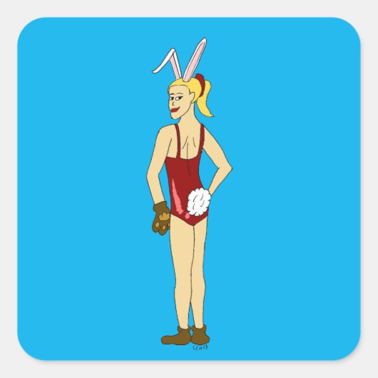 sticker voor bunnygirl (Voorkant)