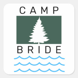 Sticker voor Camp Bride Bachelorette-feestje