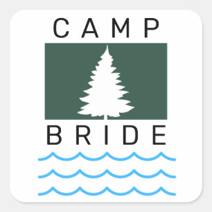 Sticker voor Camp Bride vrijgezellenfeest