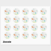 Sticker voor de bruiloft van zwepen en vogels (Vel)