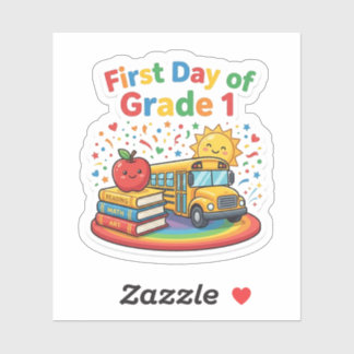 Sticker voor de eerste dag van groep 3 naar school