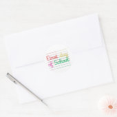 Sticker voor de eerste schooldag (Envelop)