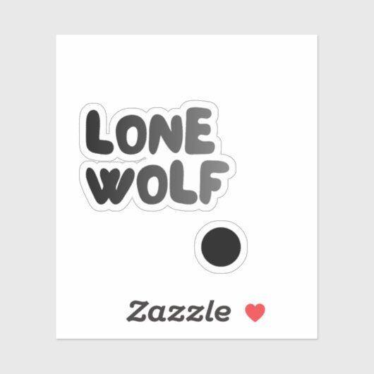 Sticker voor de Lone Wolf Club (Vel)