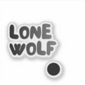 Sticker voor de Lone Wolf Club (Voorkant)