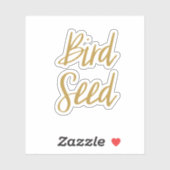 Sticker voor de opslag van vogelzaad (Vel)