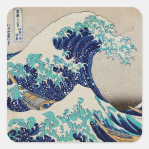 STICKER voor de sluiting van de ezels : HOKUSAI :