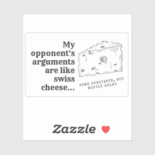 Sticker voor debaters (Vel)