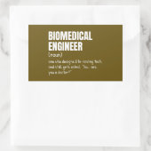 Sticker voor definitie van medisch ingenieur (Tas)