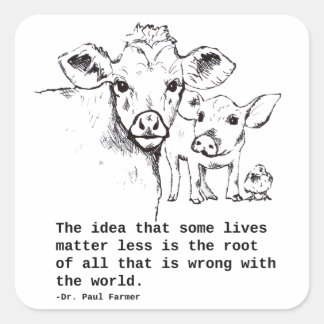 Sticker voor dierenrechten