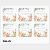 Sticker voor een boekplaatje met bosdieren in het  (Vel)