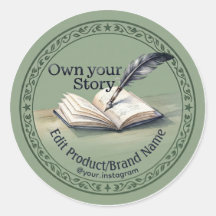 Sticker voor eigen merk envelop